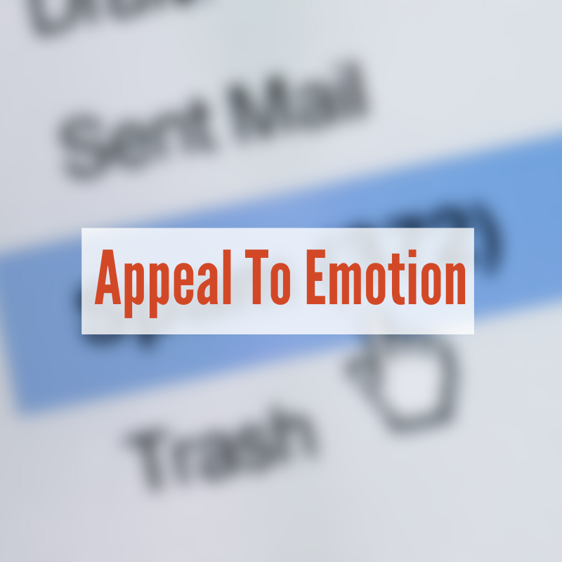Email inbox with spam highlighted | Appeal To Emotion
