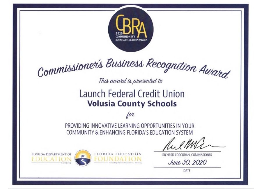 Commissioner's Business Recognition Award to Launch