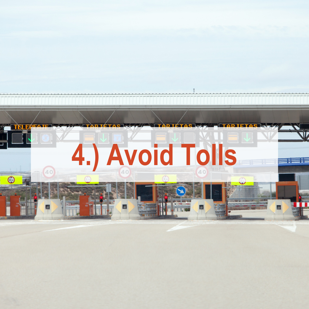 Toll plaza with cars | Avoid Tolls
