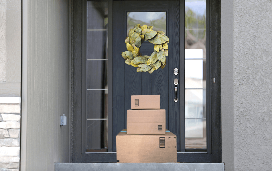 Packages on doorstep