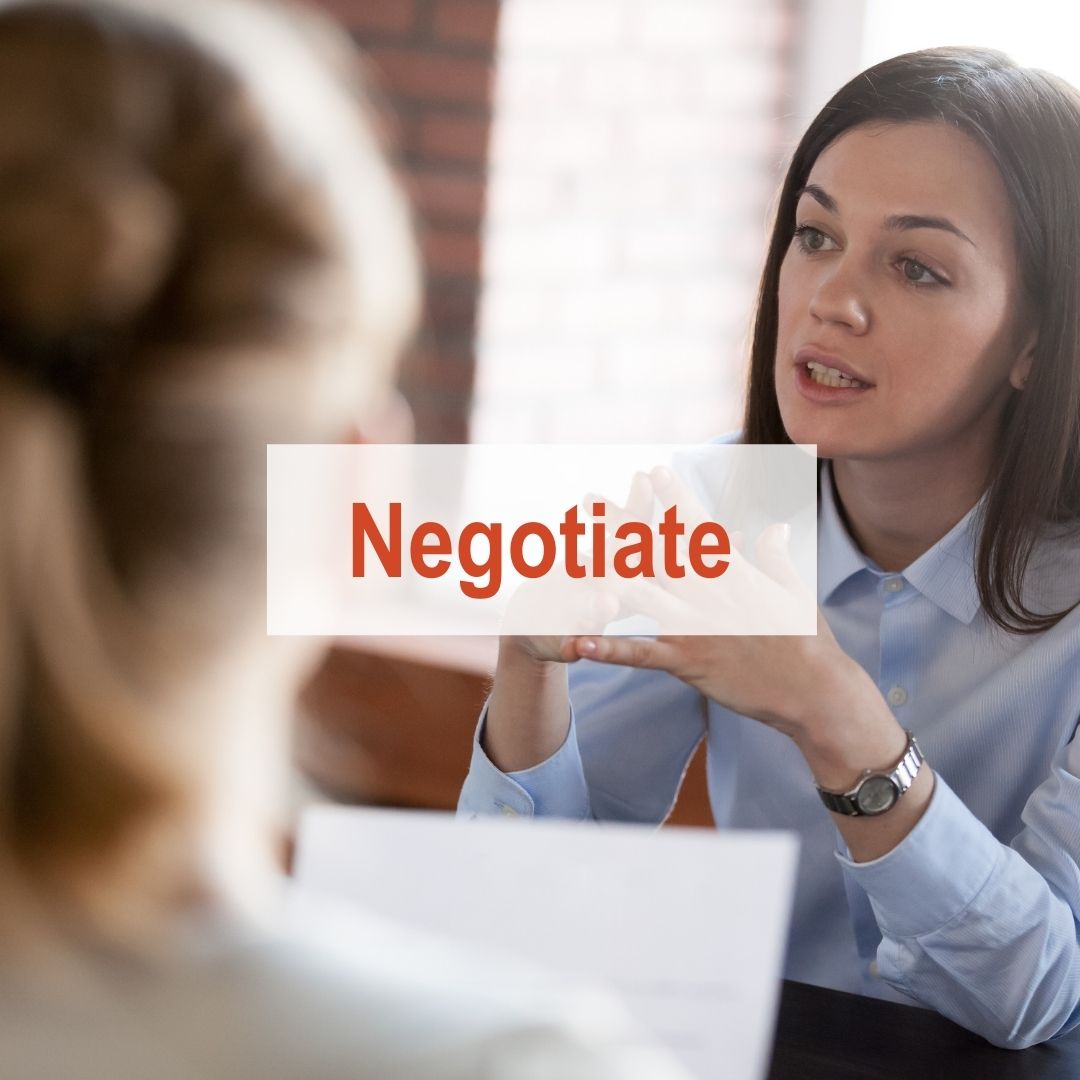 two woman negotiating | Negotiate