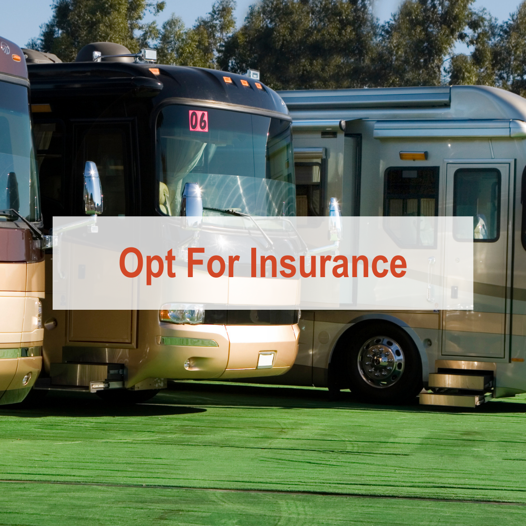 Line of RVs | Opt For Insurance