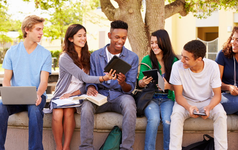 Youth Savings Accounts- teenagers studying